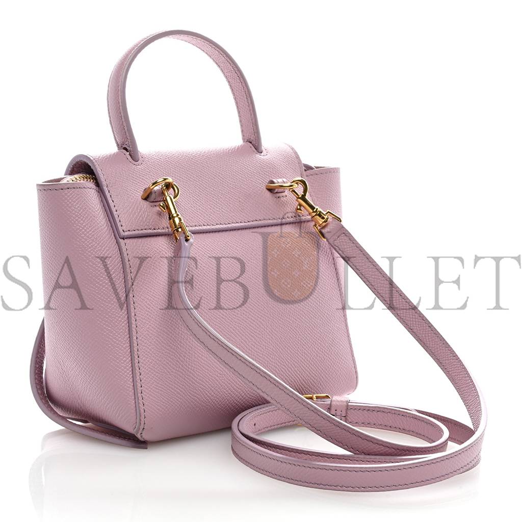 Ce**e grained calfskin pico belt bag rose quartz (17*15*9cm)