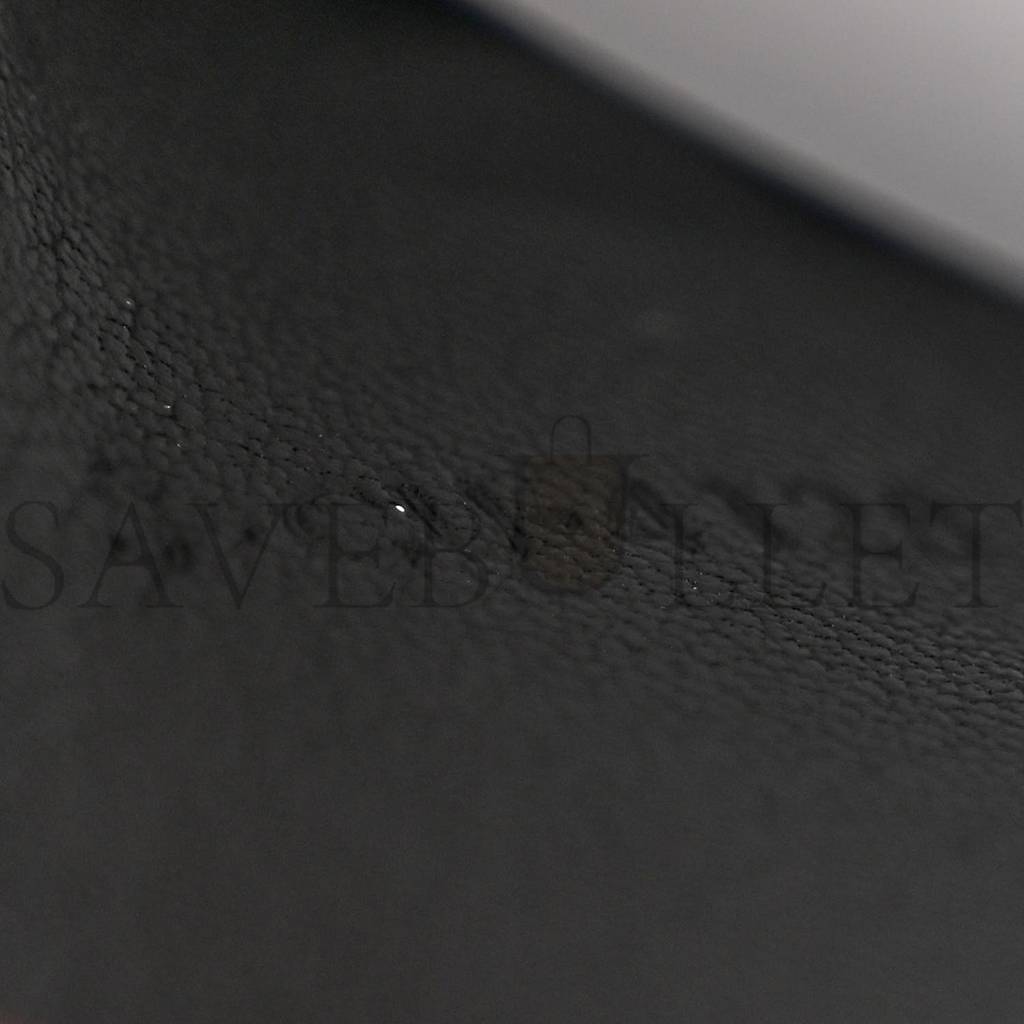 Ce**e box calfskin small classic box flap bag black (17*13*8cm)