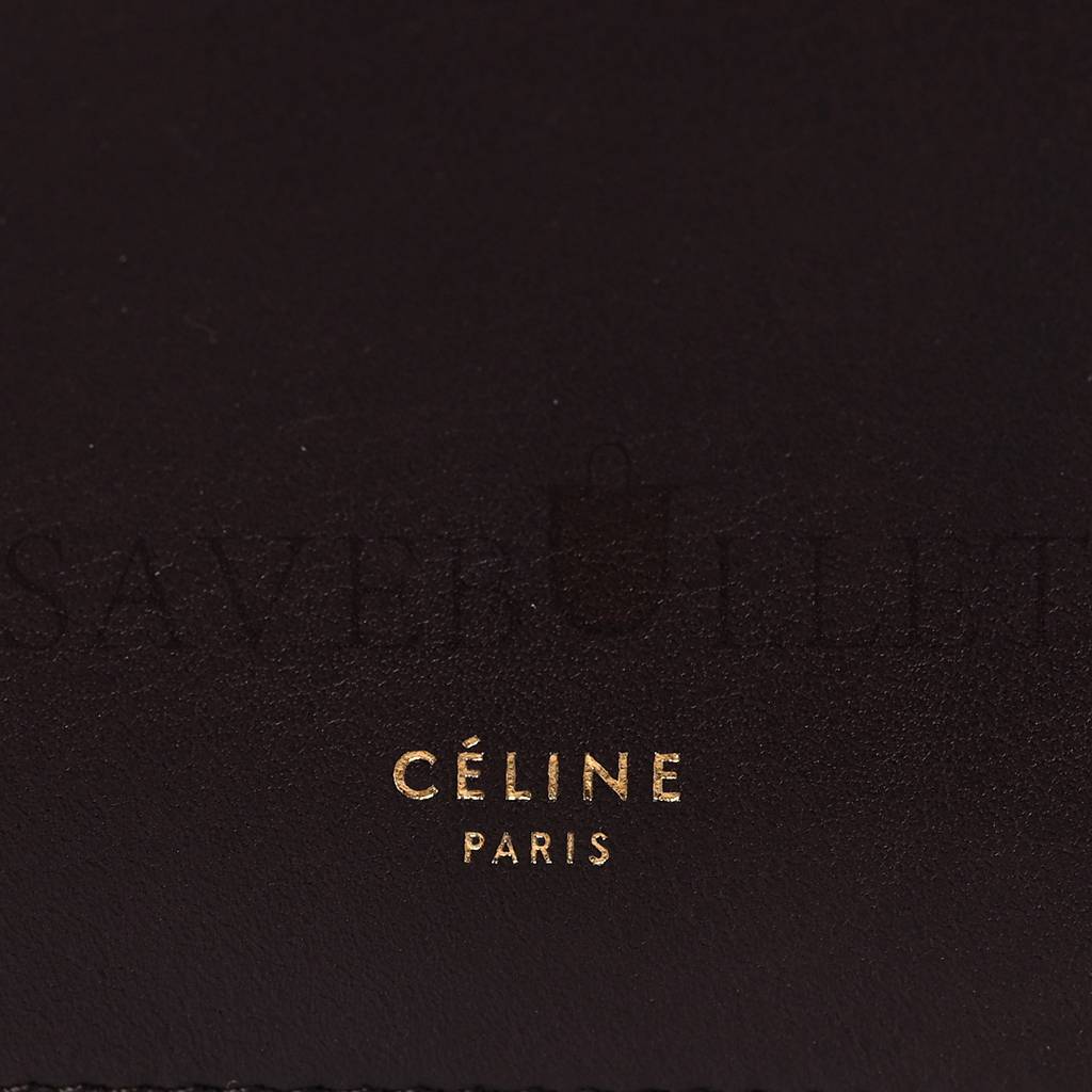 Ce**e smooth calfskin mini clasp bag bordeaux (23*20*3cm)