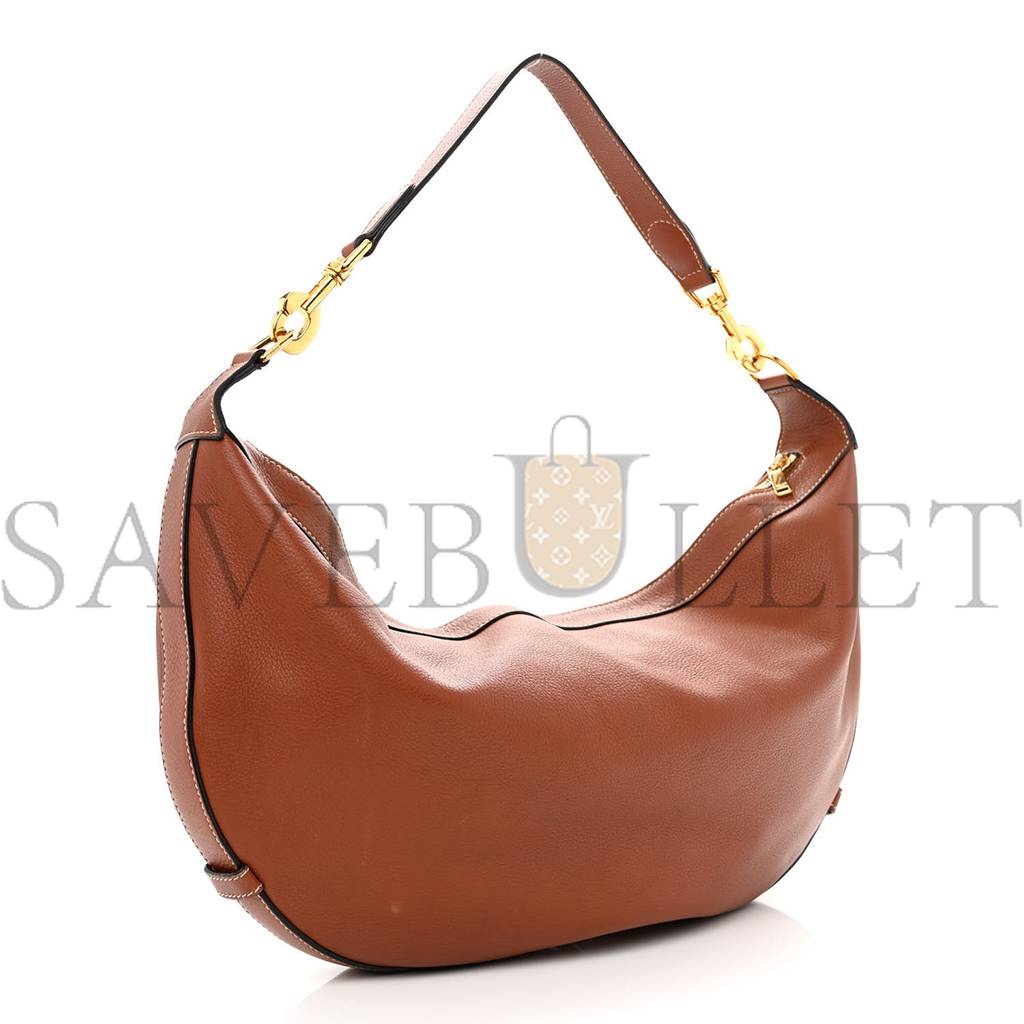 ce**e S*pple calfskin medium strap leandre shoulder bag brown (44*27*3cm)