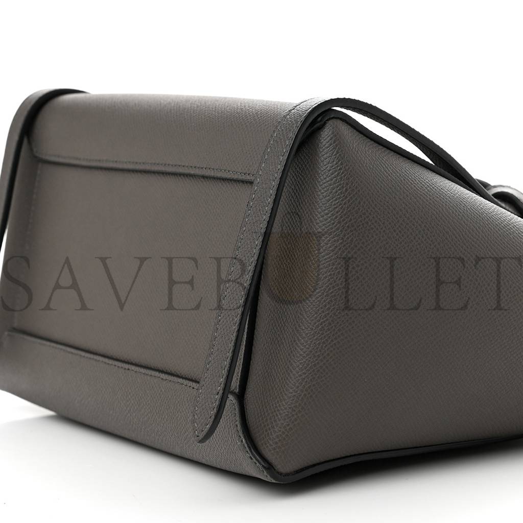 Ce**e baby grained calfskin micro belt bag grey (24*21*14cm)