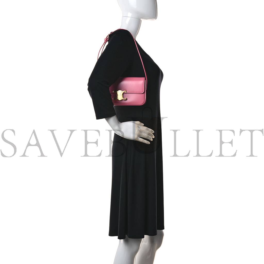 Ce**e shiny calfskin triomphe flamingo (20*11*4cm)