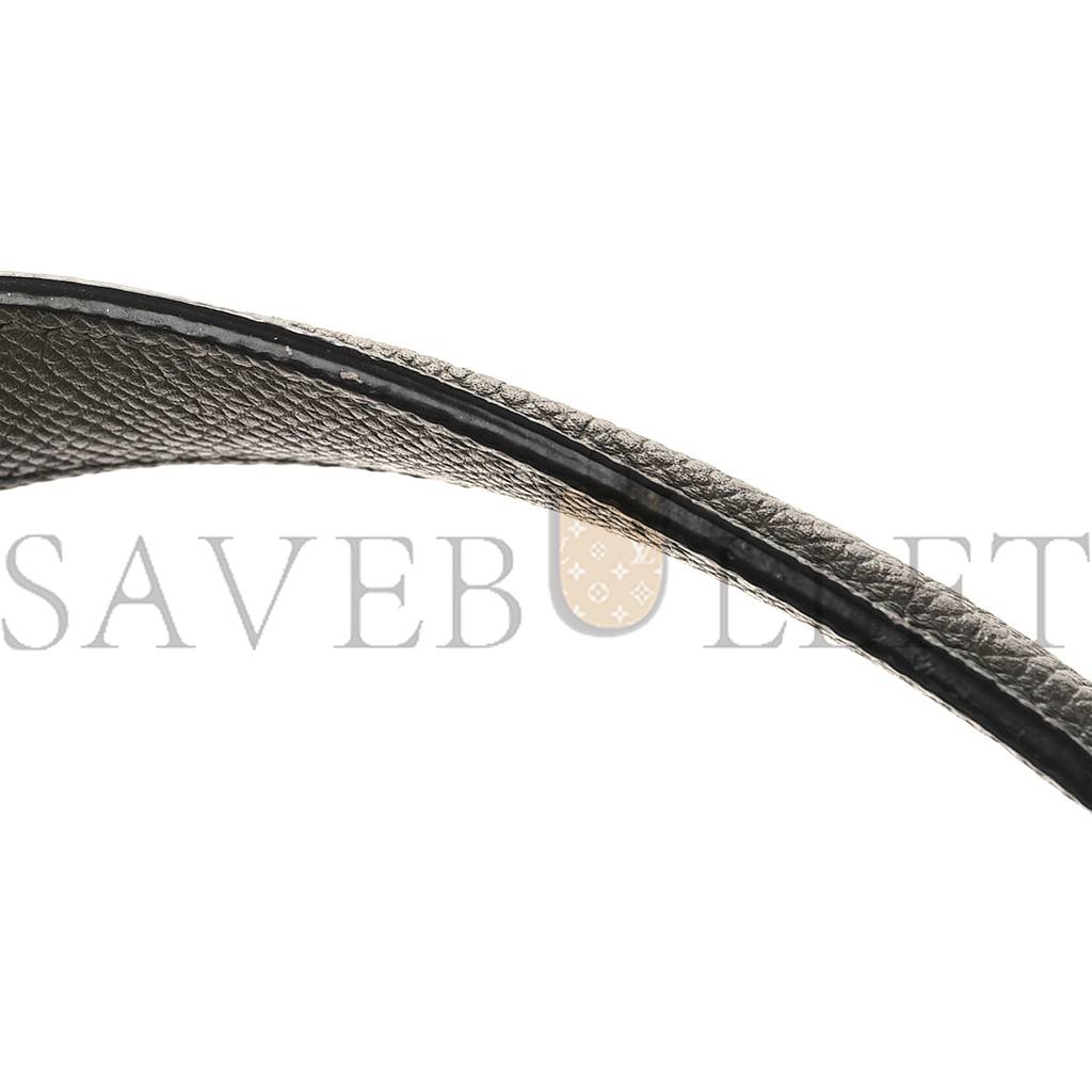 Ce**e grained calfskin micro belt bag grey (24*21*14cm)