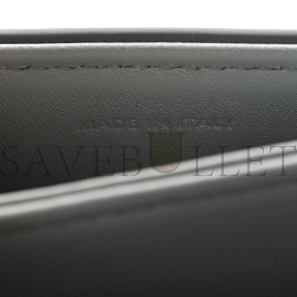 Ce**e shiny calfskin teen besace clea triomphe blue gray (18*15*5cm)