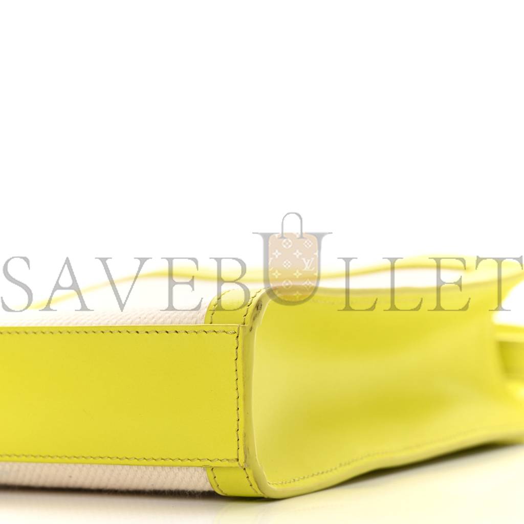 Ce**e canvas calfskin mini vertical cabas (20*17*4cm)