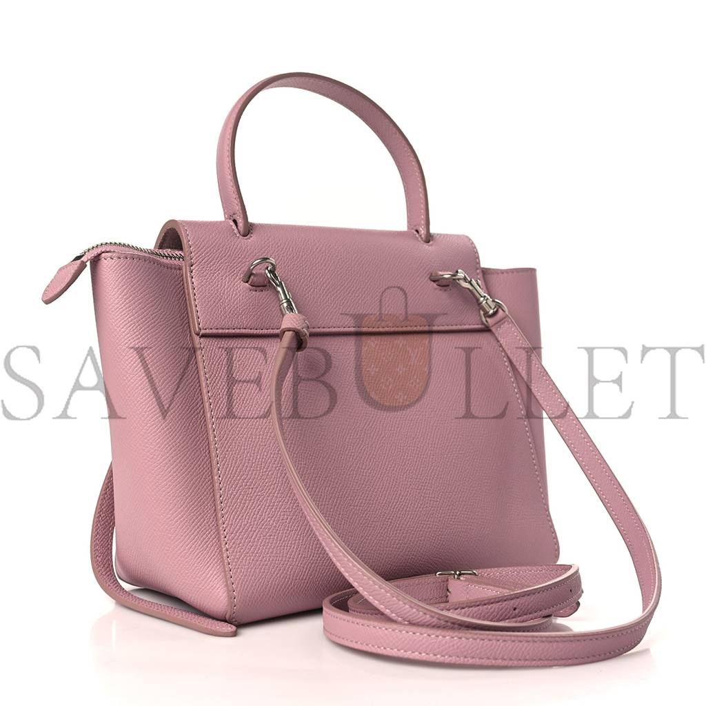 Ce**e grained calfskin nano belt bag vintage pink (20*19*11cm)