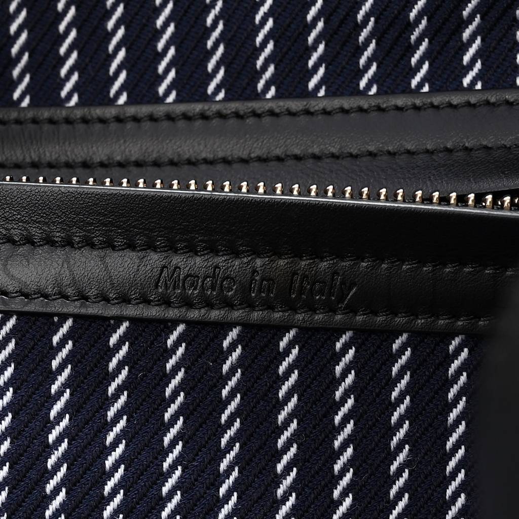 Ce**e cotton canvas striped medium phantom luggage blue white (30*28*25cm)