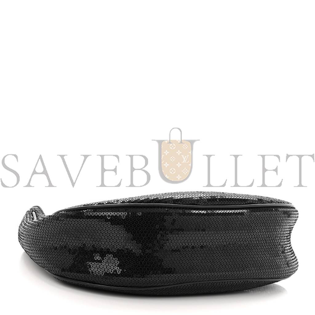 Ce**e sequin medium chain ava shoulder bag black (25*20*8cm)