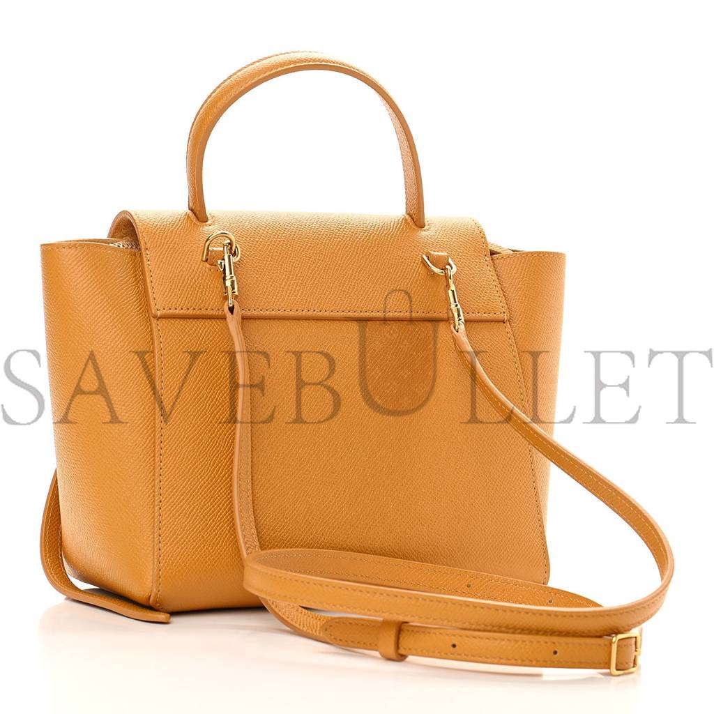 Ce**e grained calfskin nano belt bag calendula (20*18*10cm)