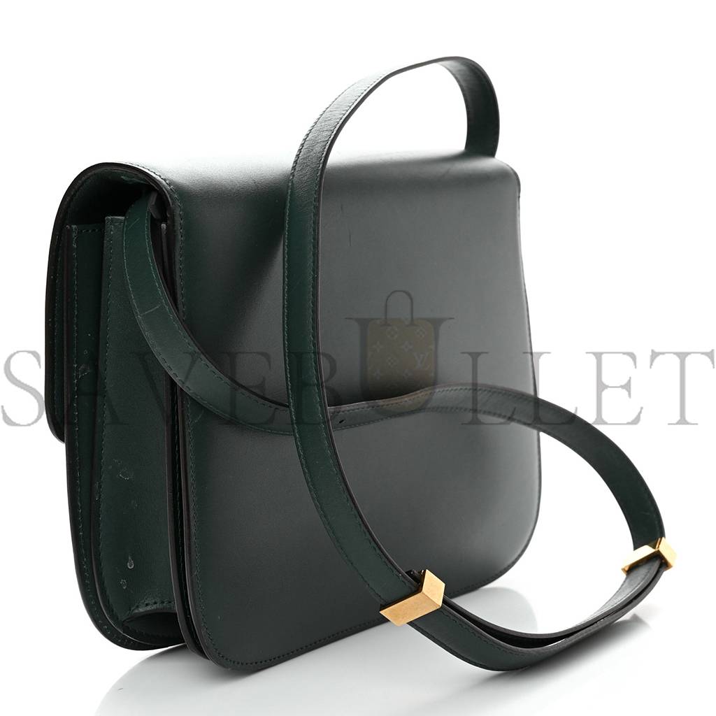 Ce**e box calfskin medium classic box flap bag amazone (23*19*7cm)