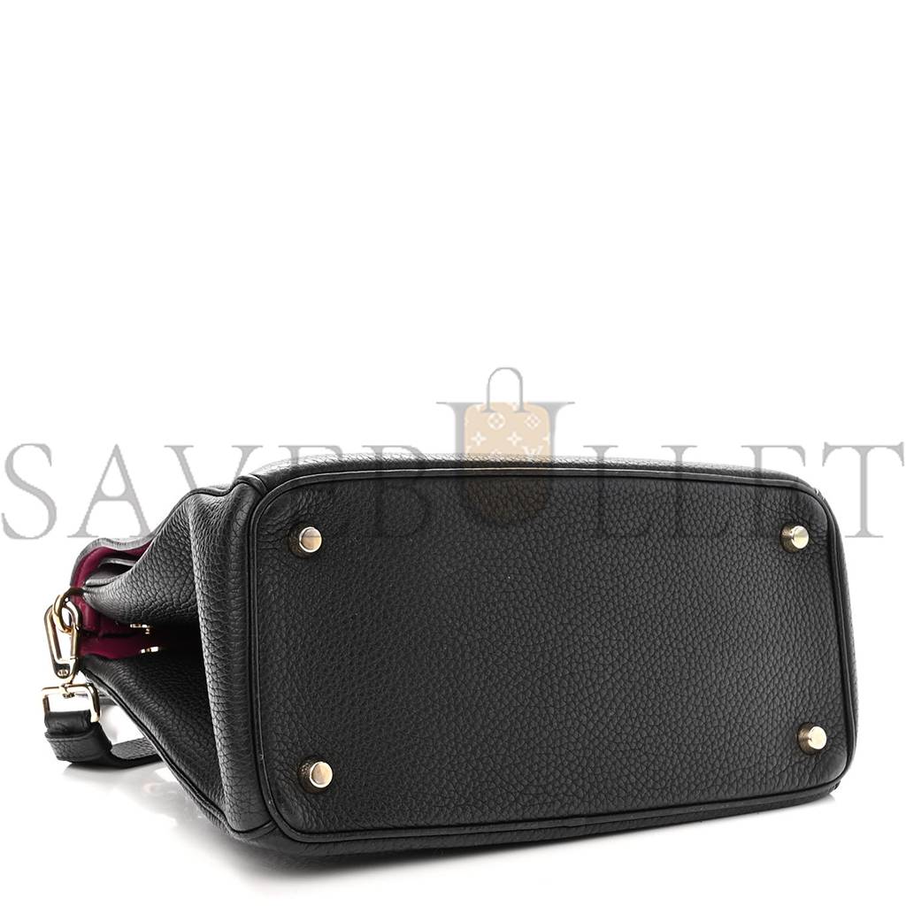 D*or bullcalf small be D*or flap black fraise (27*20*12.7cm)