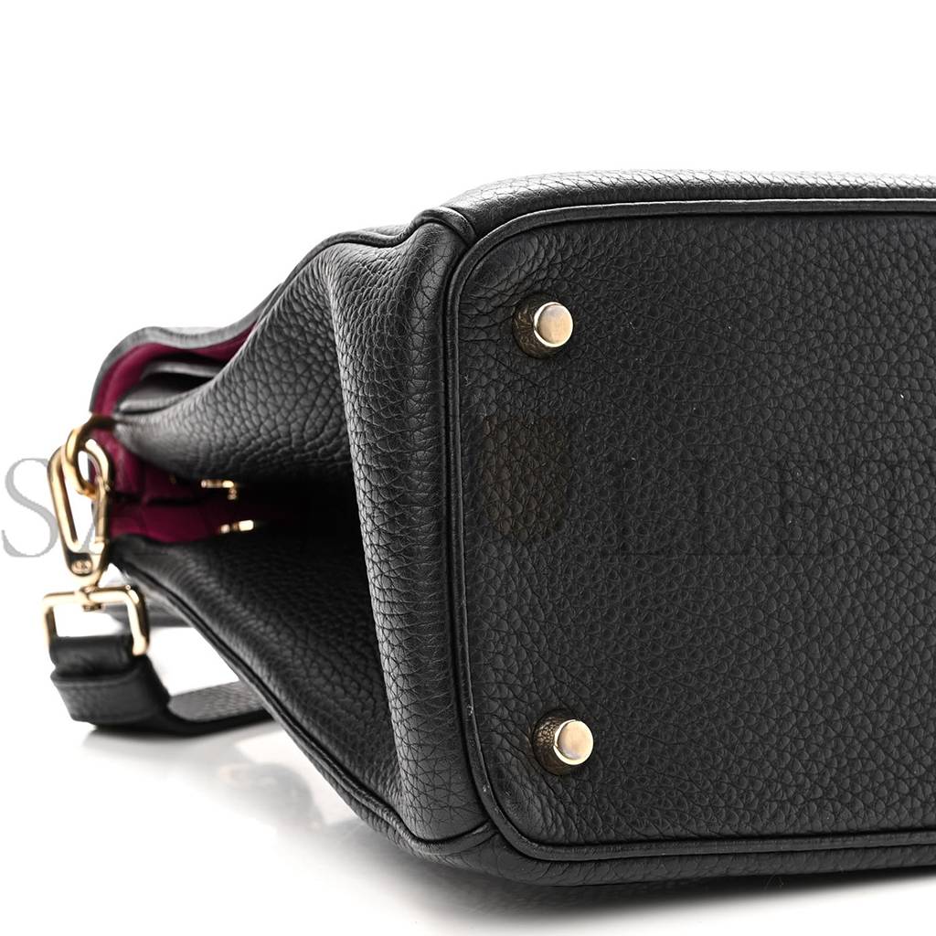 D*or bullcalf small be D*or flap black fraise (27*20*12.7cm)