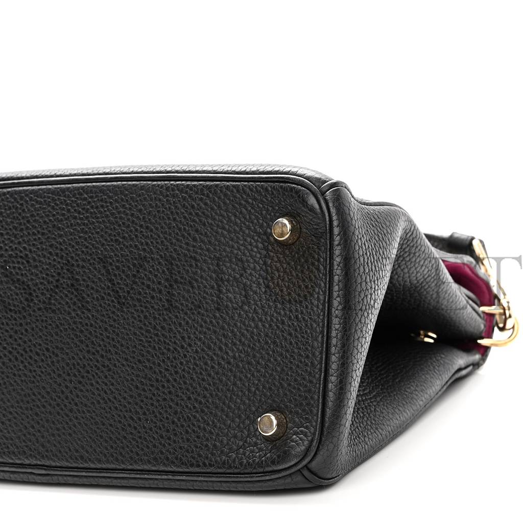 D*or bullcalf small be D*or flap black fraise (27*20*12.7cm)