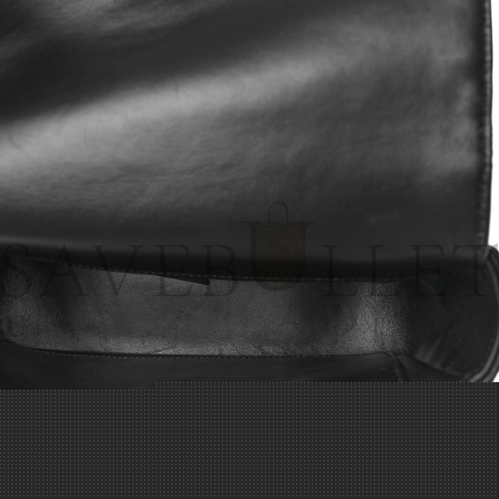 D*or calfskin macrocannage medium caro bag black (26*15*9.5cm)