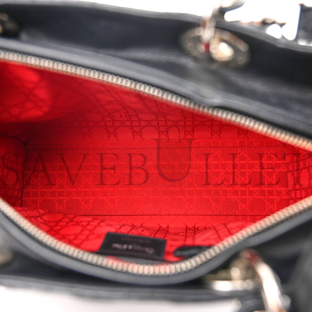 lambskin cannage large lady D*or black