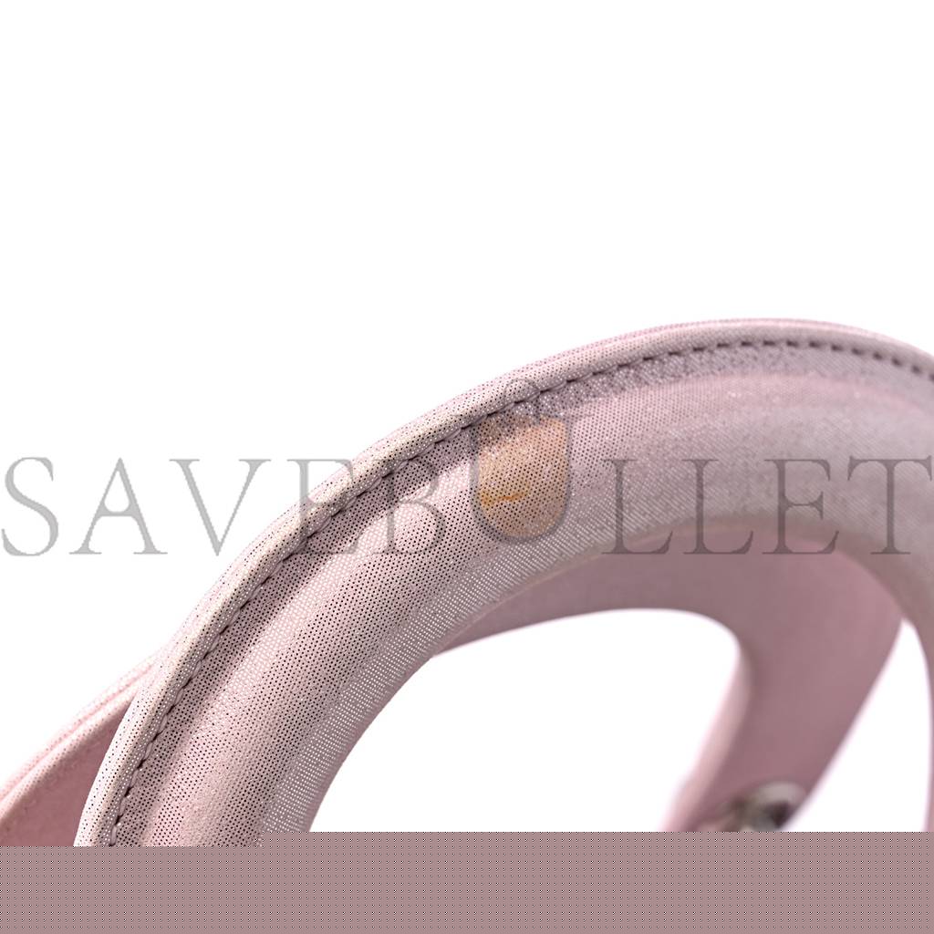 D*or metallic lambskin cannage mini lady D*or lotus (17*15*7cm)