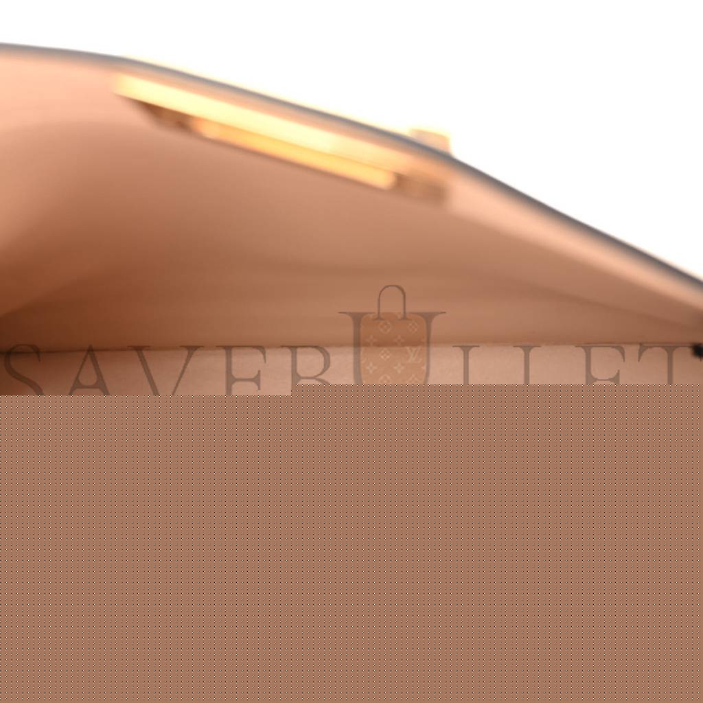 F**di vitello seta shiny nappa plexiglass small peekaboo i see u satchel poudre (27*20*10cm)