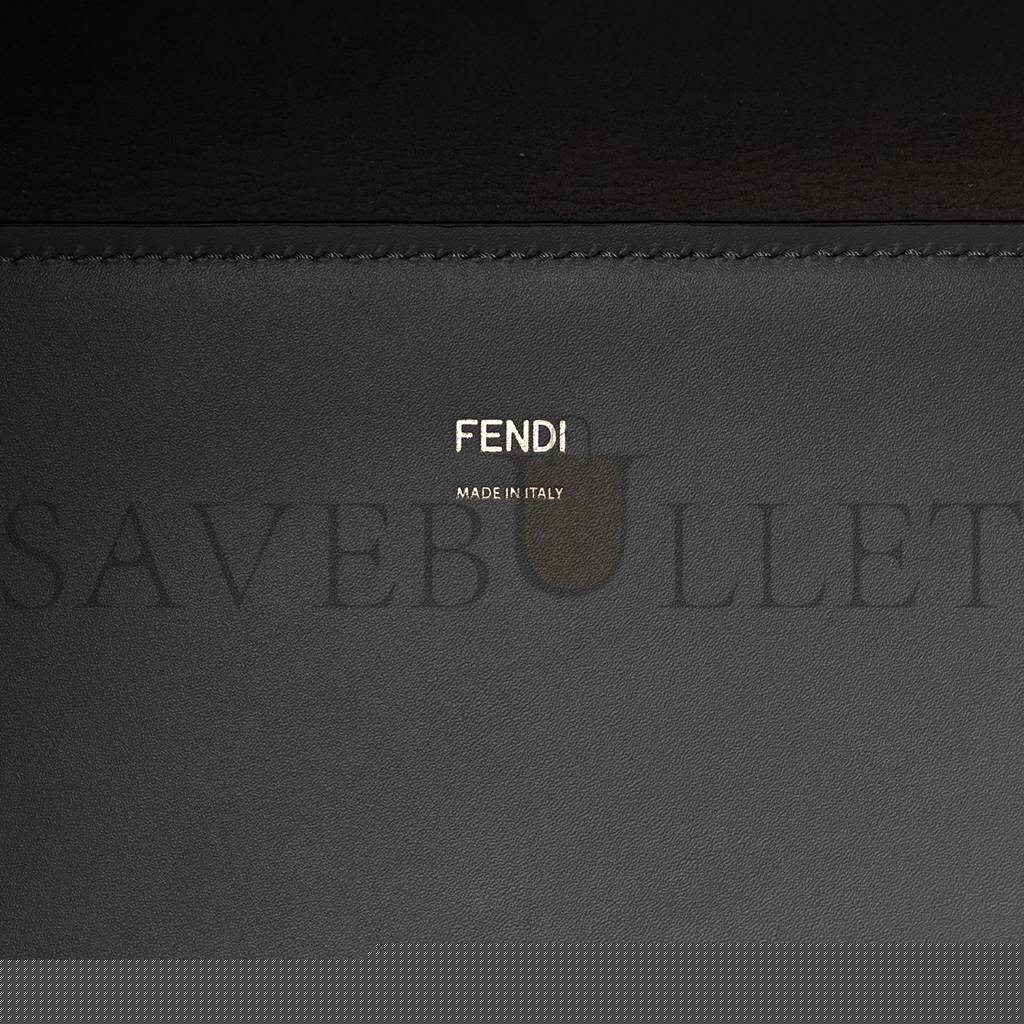 F**di vitello king plexiglass medium F**di sunshine shopper tote moon (36*30*16cm)