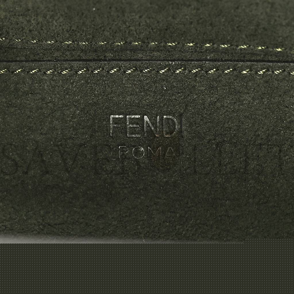 F**di technical fabric ff midi chain baguette oliva (23*13*6cm)