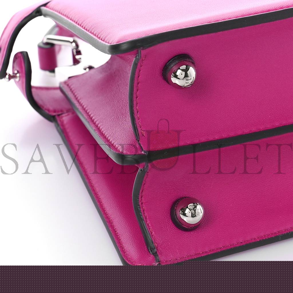 F**di shiny nappa petite peekaboo i see u satchel magenta (20*15*11cm)
