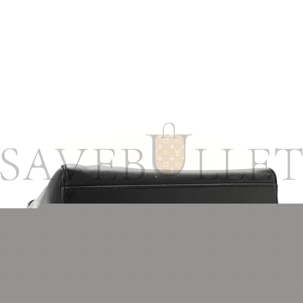 F**di nappa mini peekaboo iconic satchel black (23*19*11cm)