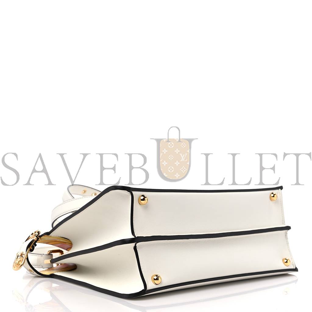 F**di x versace vitello seta nappa fendace ff baroque medium peekaboo i see u satchel white ice (27*20*10cm)