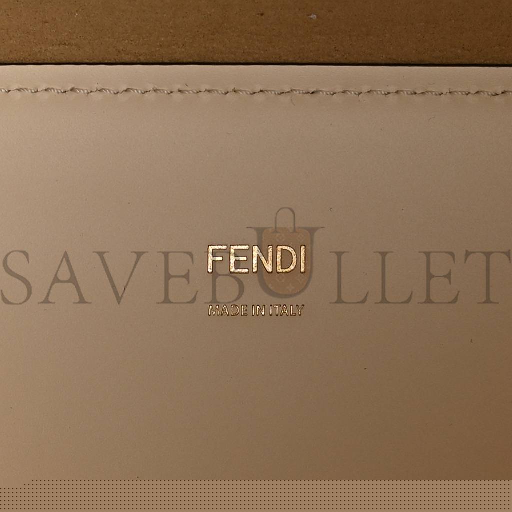 F**di vitello king plexiglass medium F**di sunshine shopper tote white ice (36*30*15cm)