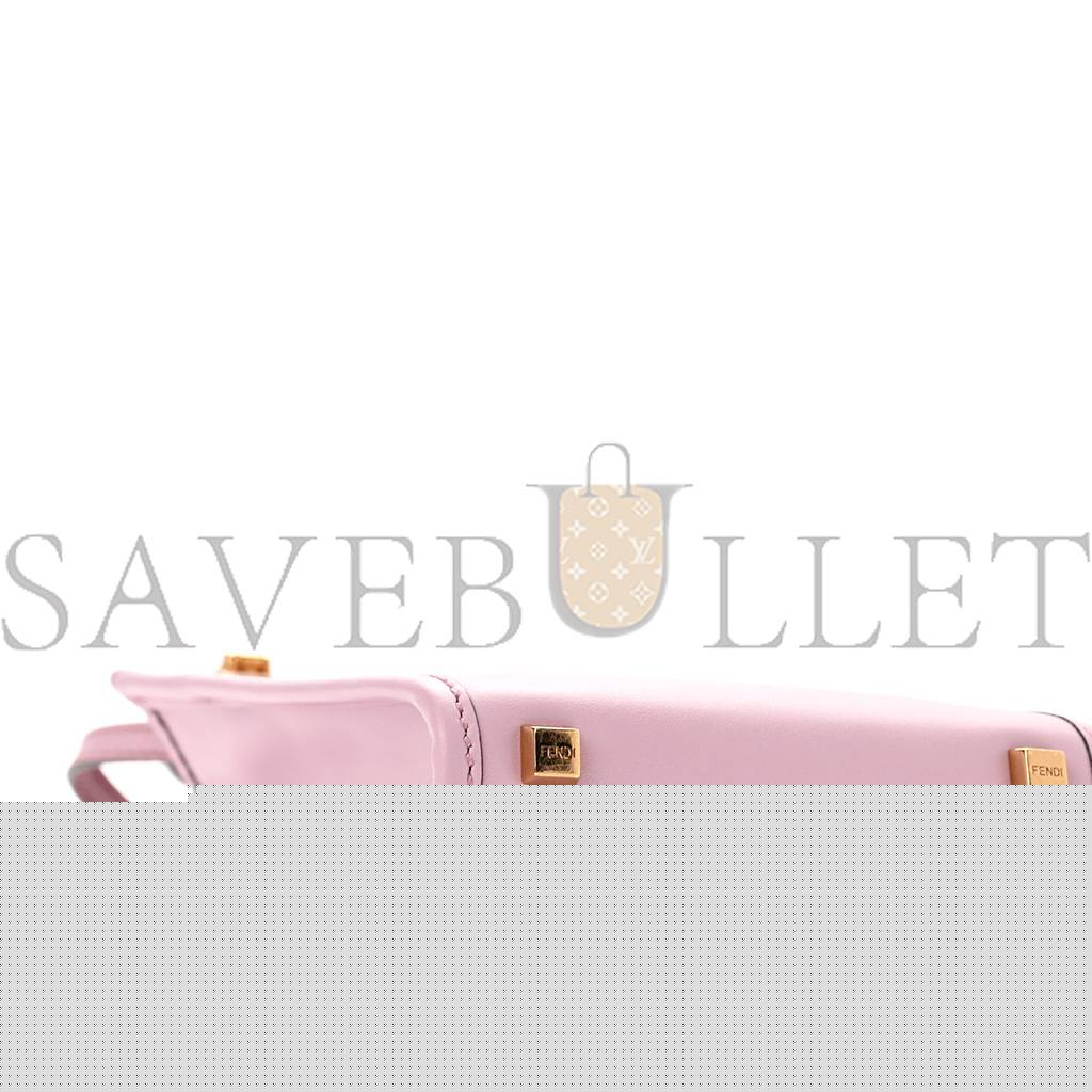 F**di vitello king plexiglass mini F**di sunshine shopper tote lavanda (17*13*5cm)